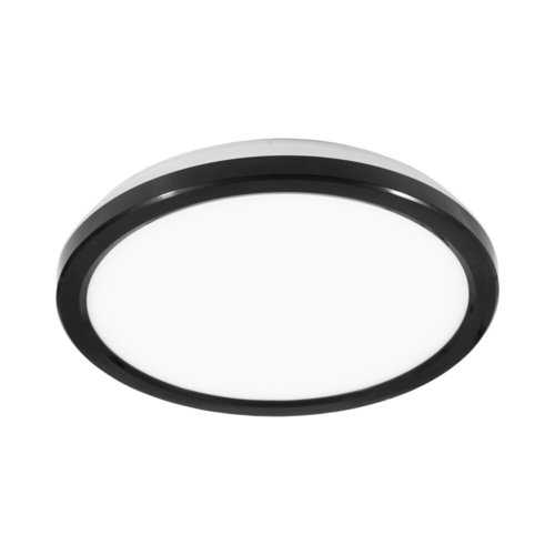 ניסקו צמוד תקרה 12W CCT 23CM TIMEUP בצבע שחור | לבן – שחור