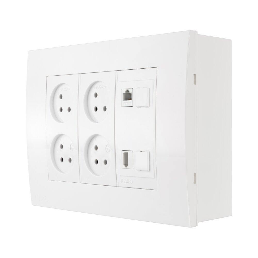 ניסקו אופיס ת.ה.ט 6 מודול, 4 שקעים, 1 מחשב 1 טלפון | NISKO