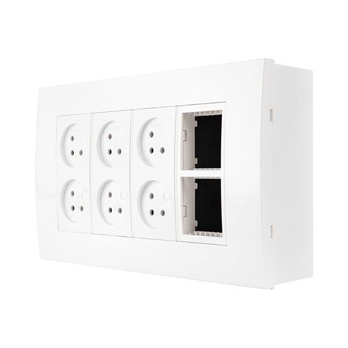 ניסקו אופיס ת.ה.ט 8 מודול, 6 שקעים, מתאם ג | NISKO