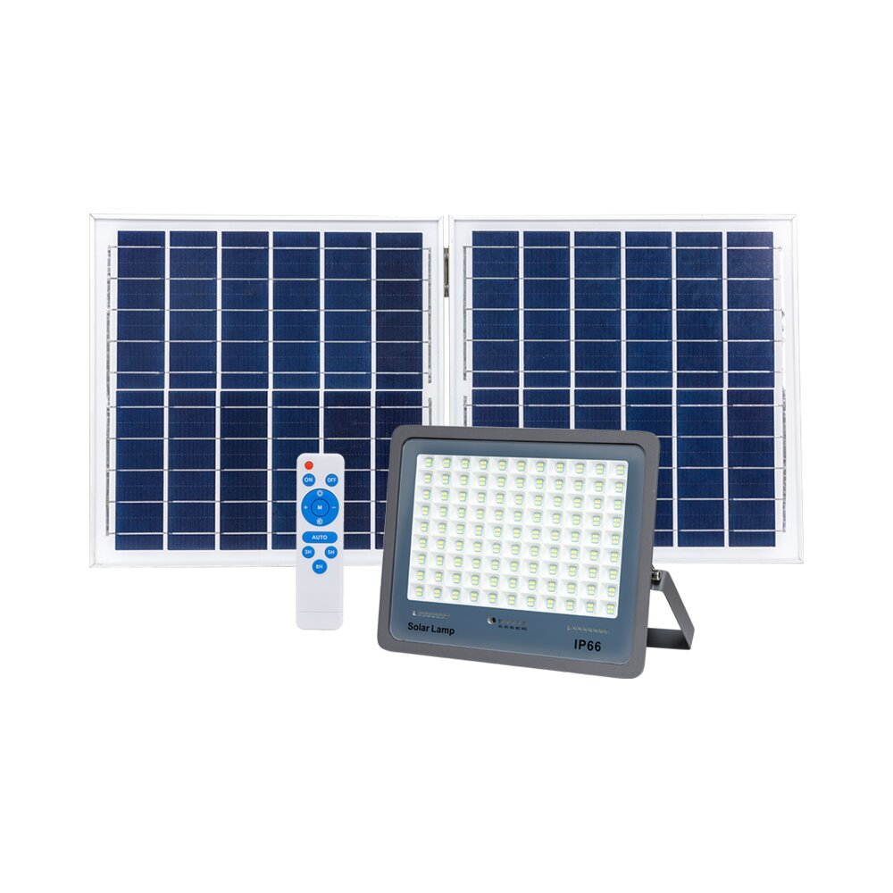 תאורת הצפה סולארית אפור SUNLY 220W IP66 אור חם | NISKO