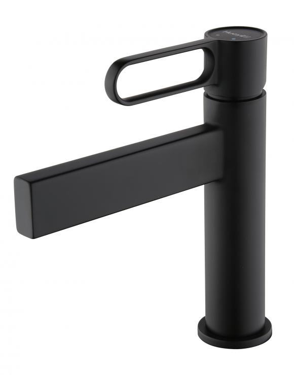 ברז ערבוב קצר פייה ישרה קצרה שוהם 48802 שחור