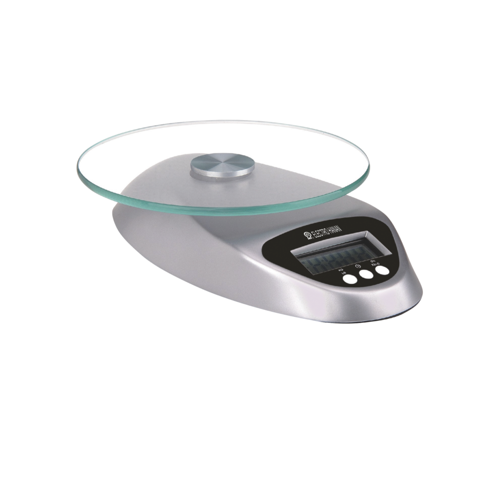 משקל מזון זכוכית עגול 1 גרם עד 5 ק"ג דגם EL-301