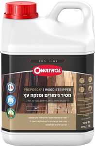 ווד סטריפר מסיר גימורים ומנקה עץ מרוכז 2.5 ליטר | OWATROL