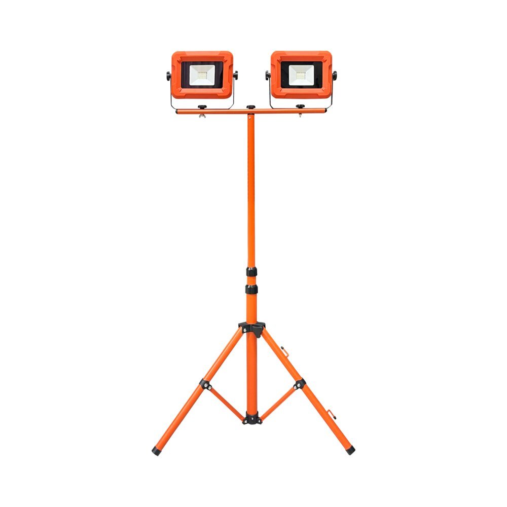 פנסים נטענים WORKER ACT 2X20W | IP54 | אור קר | כולל חצובה – תאורה חזקה לשטח ולטבע