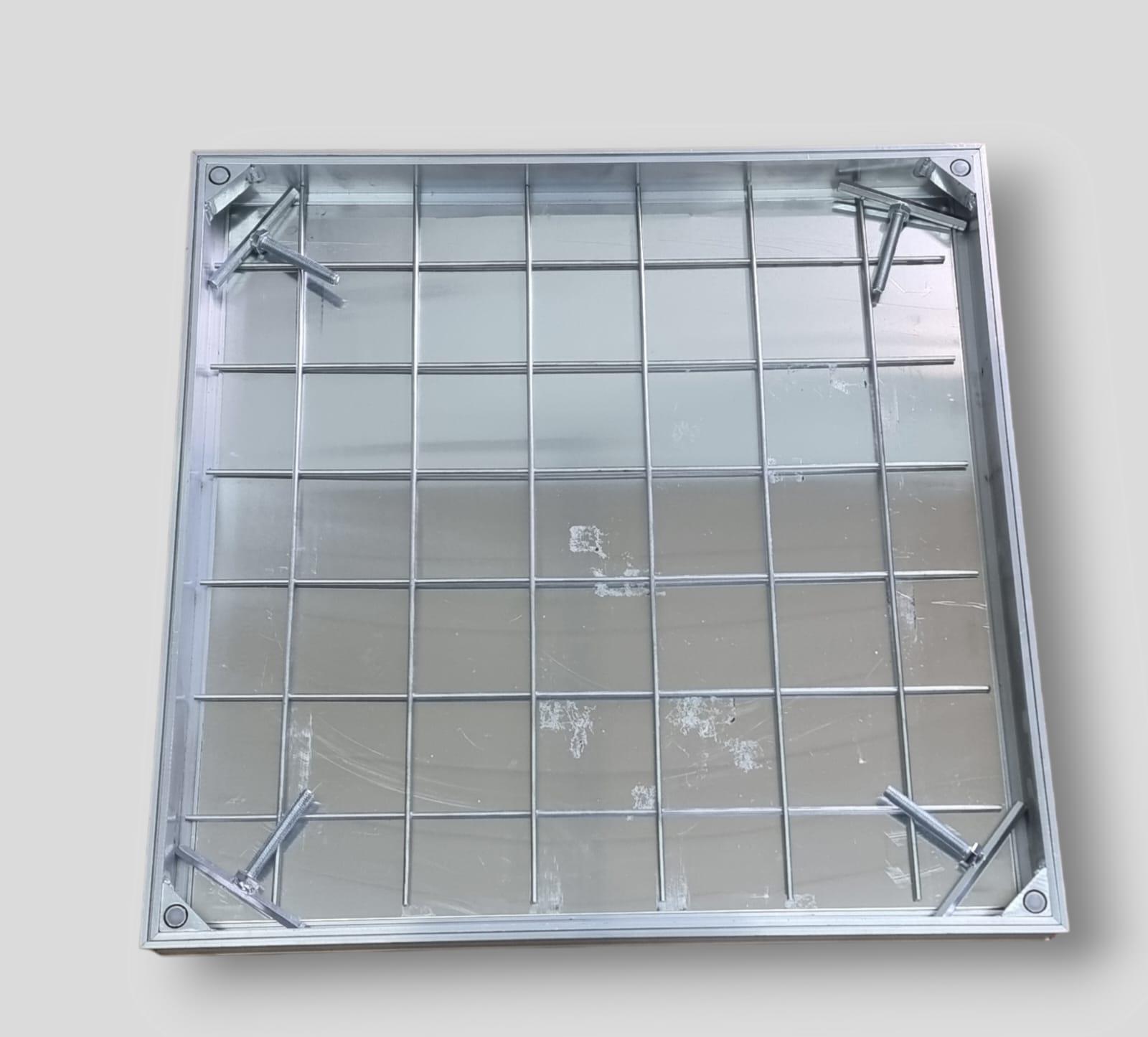 מכסה אלומיניום למדרך הולכי רגל – גובה 6 מ"מ